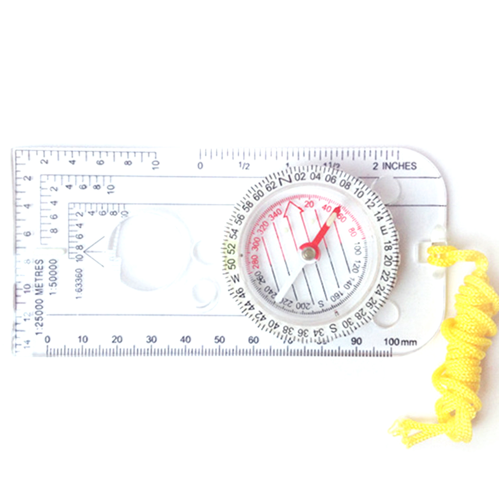 Map Compass Orienteering - 나침반 탐색지도 눈금자 독서 스카우트 규모