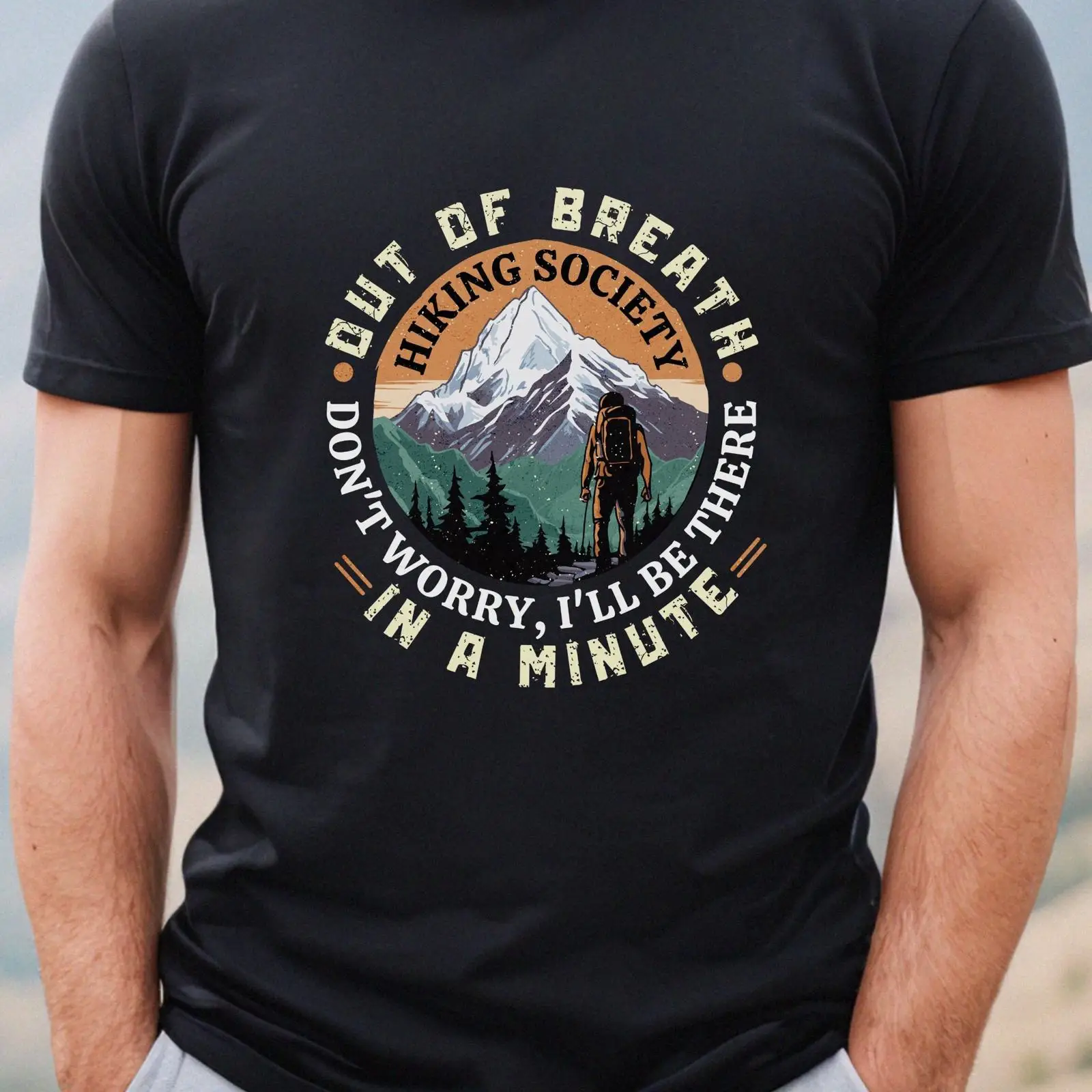 Outdoor Adventure Wear - 코믹한 하이킹 소사이어티 티셔츠 재미있는 아웃도어