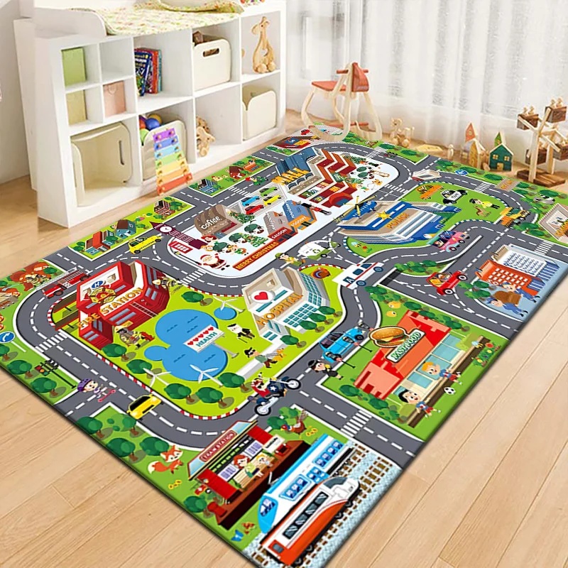 알록달록한 어린이 도시 지도 놀이 매트 카펫 도로 교통 - Outdoor Adventure Toys 리뷰 및 가격