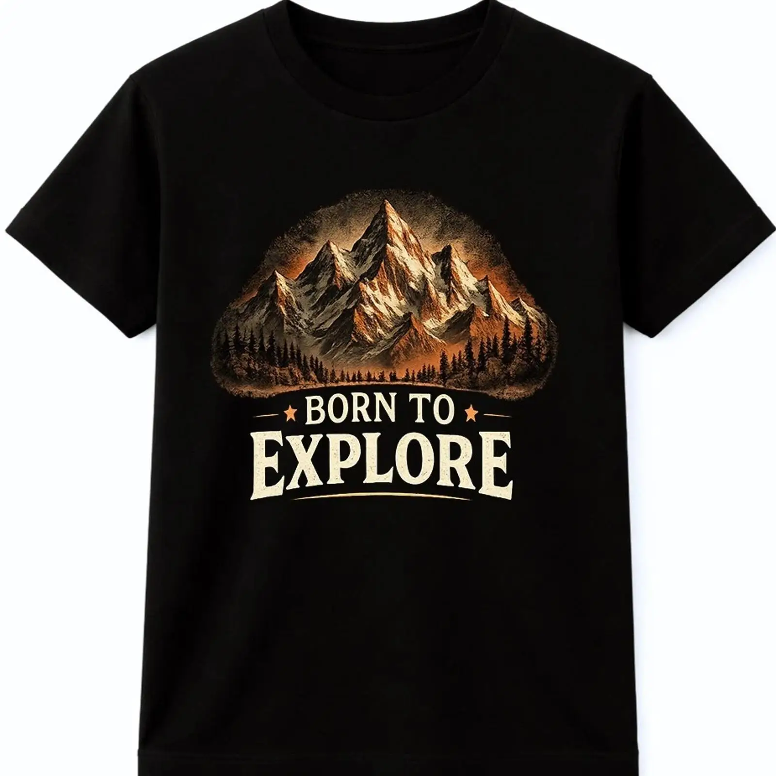 어드벤처 티셔츠 Born To Explore Mount - Outdoor Adventure Wear 리뷰 및 가격