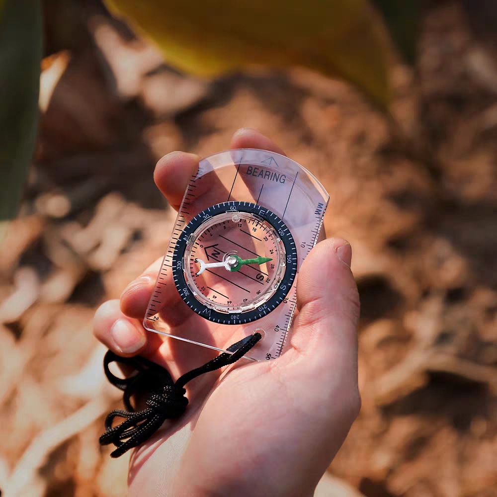 1 PCS 새로운 야외 미니 아크릴 투명 스케일 나침반 - Map Compass Orienteering 리뷰 및 가격